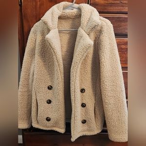 Faux Sherpa Jacket Womens Size Large (10/12)